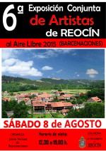 cartel 6ºexposicion de artistas de reocin2015