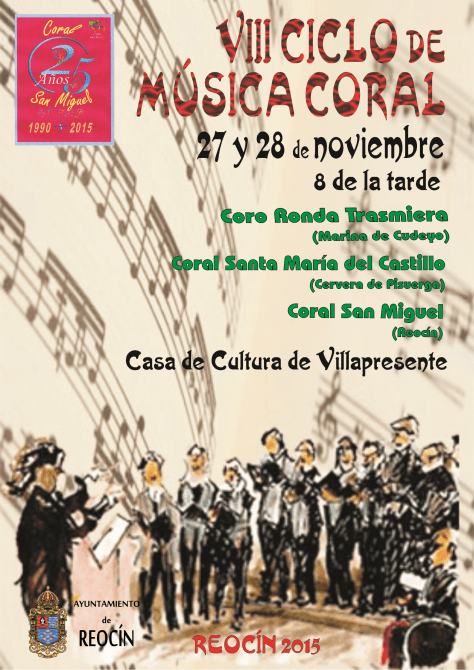cartel 8 ciclo de musica coral 2015