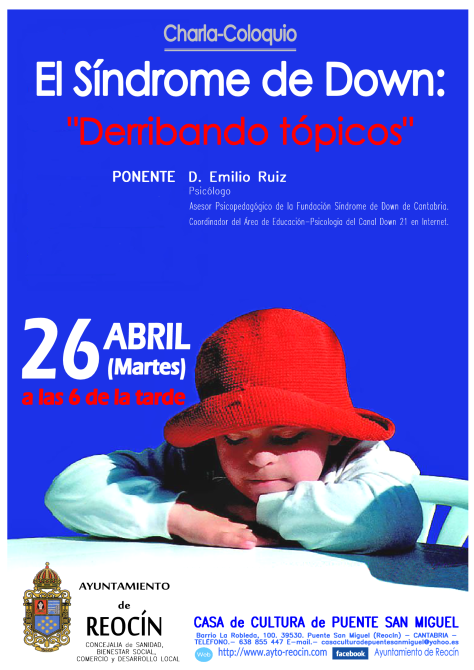cartel charla sindrome de down 2016