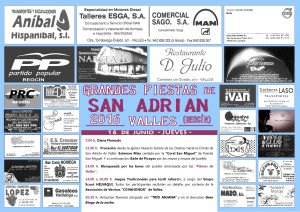 cartel 1 fiestas de san adrian 2016