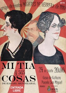CARTEL TEATRO MI TIA Y SUS COSAS 24JUNIO