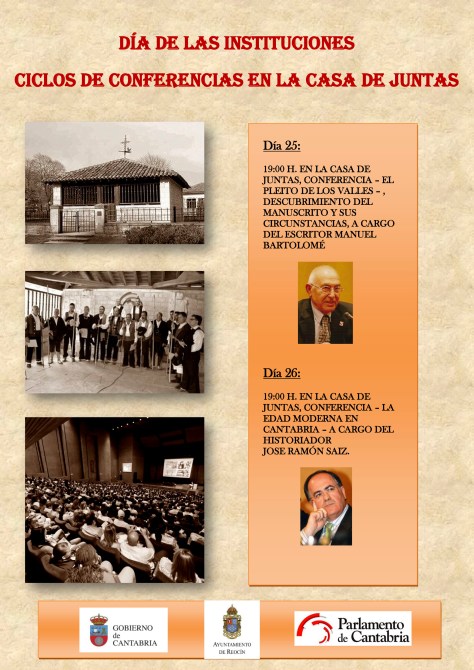 Cartel conferencias Casa de Juntas