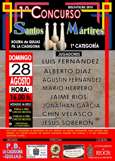 CARTEL CONCURSO BOLOS EN QUIJAS