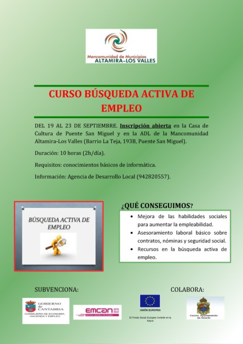CARTEL TALLER BÚSQUEDA ACTIVA EMPLEOOK