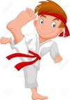 33365776-el-ni-o-peque-o-de-dibujos-animados-entrenamiento-de-karate-foto-de-archivo