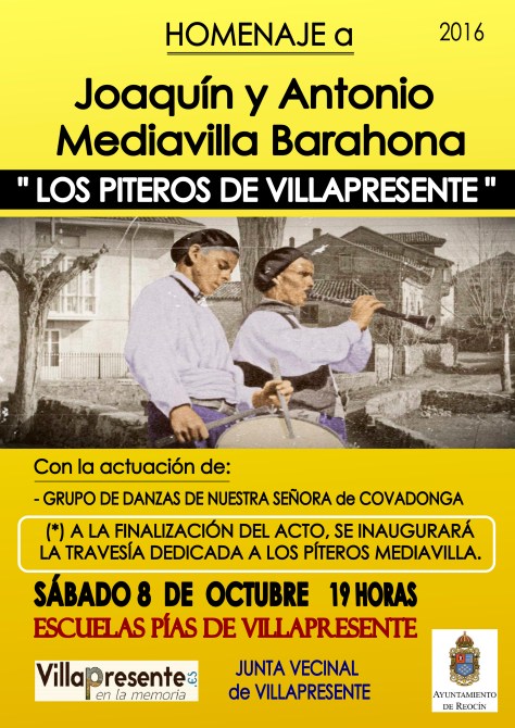 CARTEL PITEROS DE VILLAPRESENTE