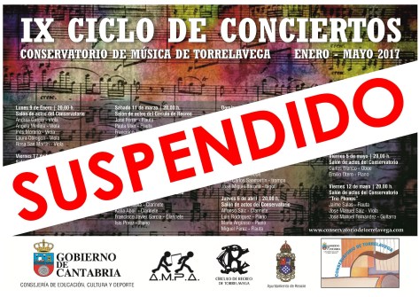 SUSPENDIDO CONCIERTO QUINTETO KUNST 1ABRIL2017