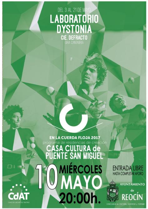 CARTEL DISTONIA 10 DE MAYO 2017 TEATRO ESCENICO