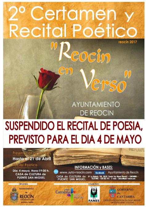 SUSPENDIDO RECITAL DE POESUA4DEMAYO2017