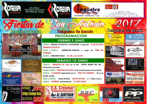 cartel fiestas san antonio 2017