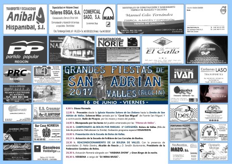 fiestas de san adrian valles 2017