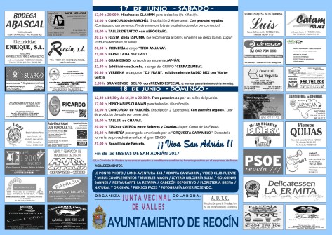 fiestas de san adrian valles 20172