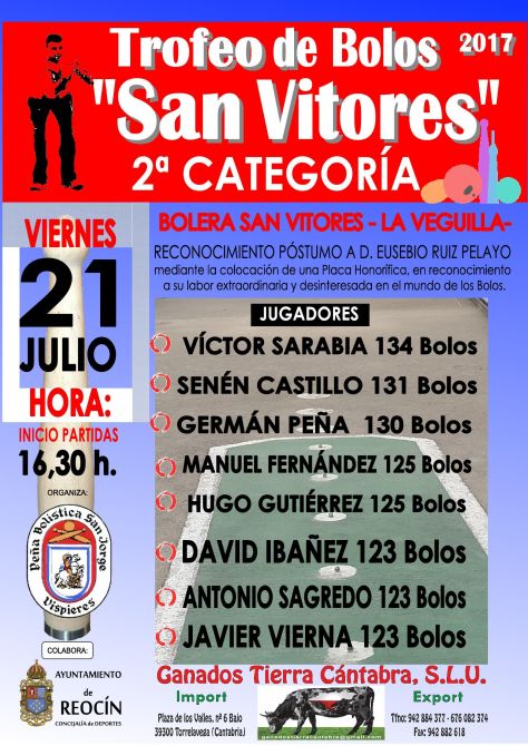 CARTEL BOLOS TROFEO SAN VITORES 2016