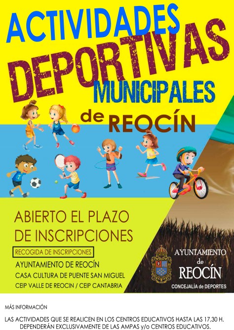 CARTEL DEPORTES EN REOCIN 2016