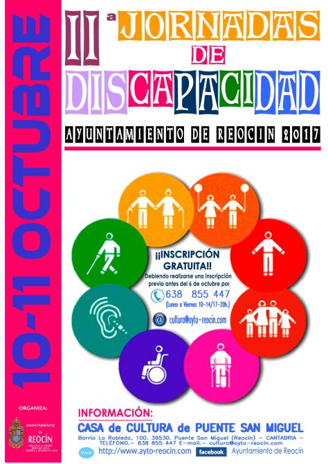 cartel JORNADAS DISCAPACIDAD 2017