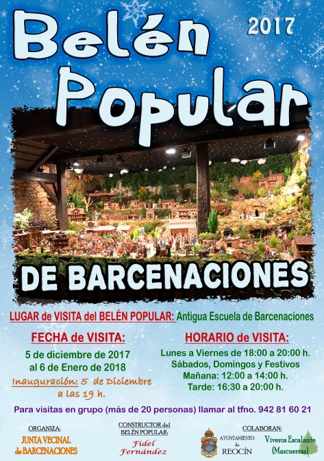 cartel belen popular barcenaciones 2017