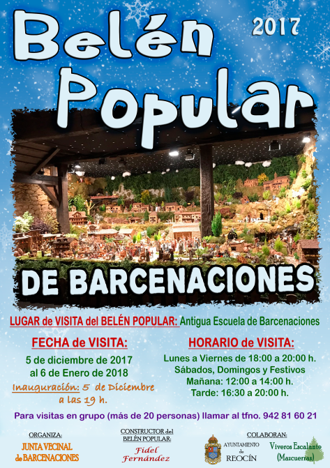 cartel belen popular barcenaciones 2017