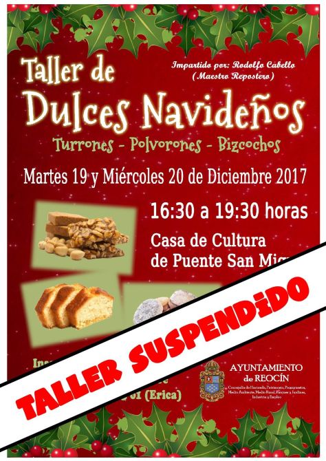 taller dulces navideños suspendidos
