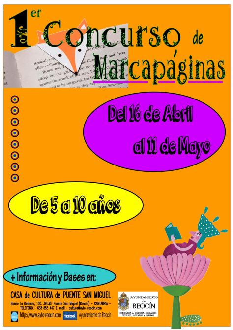 CARTEL 1ER CONCURSO MARCAPÁGINAS