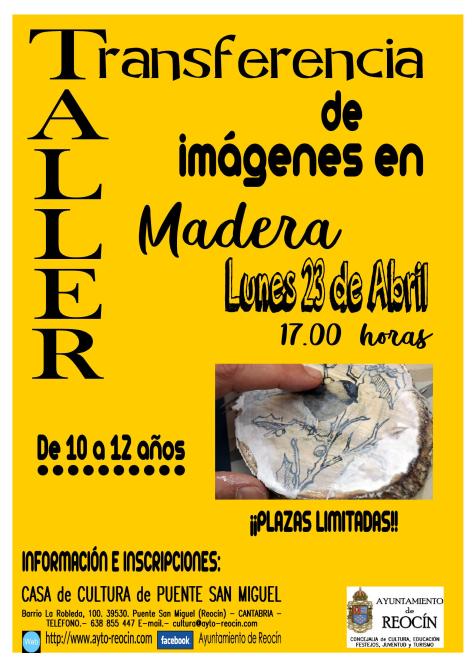 CARTEL TRANSFERENCIA MADERA