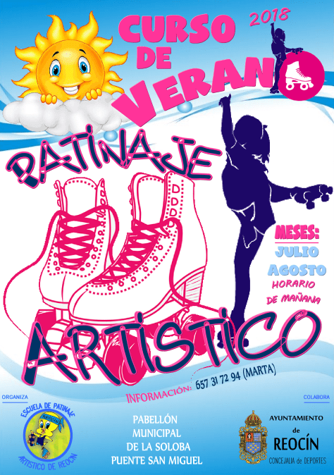 CARTEL CURSO VERANO PATINAJE ARTISTICO 2018