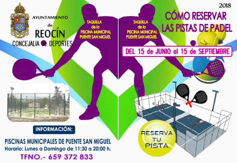 FOLLETO PISTAS DE PADEL 15JUNIO-15SEPT 18