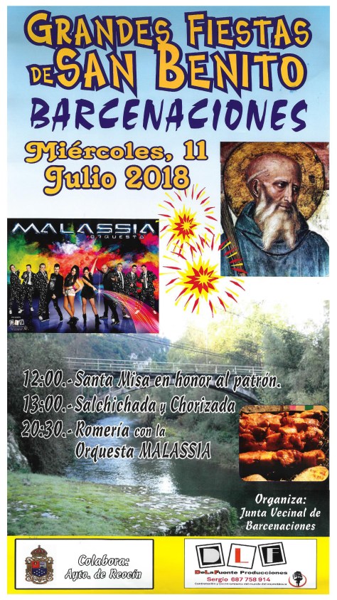 cartel fiestas de san benito 2018