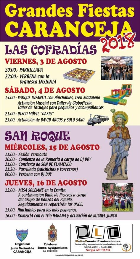 fiestas de caranceja 2018