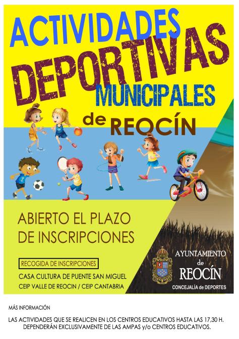 CARTEL DEPORTES EN REOCIN 2018