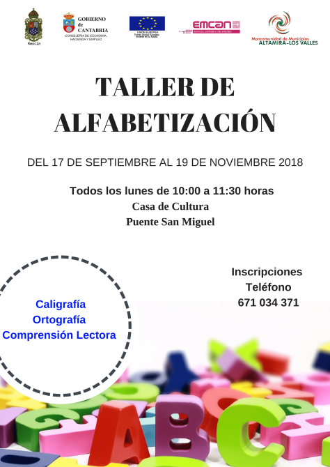 Cartel - Taller de alfabetización