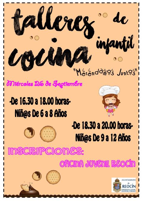 CARTEL TALLERES COCINA INFANTIL