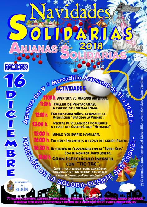 CARTEL NAVIDADES SOLARIAS ANJANAS SOLIDARIAS DIC2018