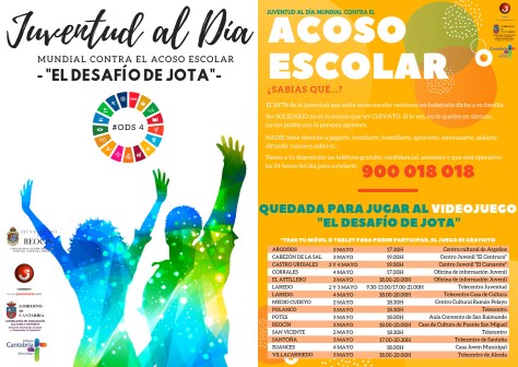 Flyer acoso escolar con logo reocín