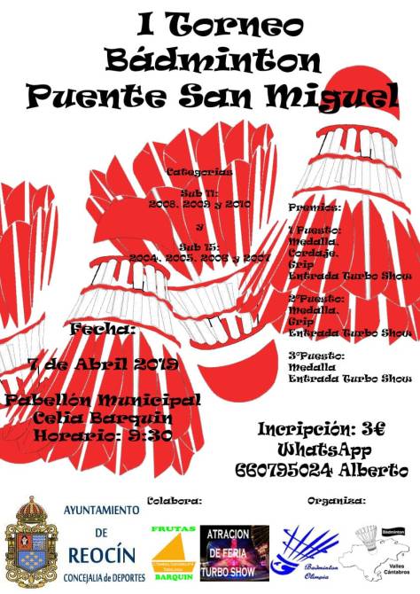 TORNEO DE BADMINTON PUENTE SAN MIGUEL
