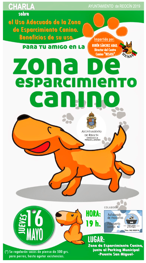 CHARLA- ZONA ESPARCIMIENTO CANINO 16 MAYO