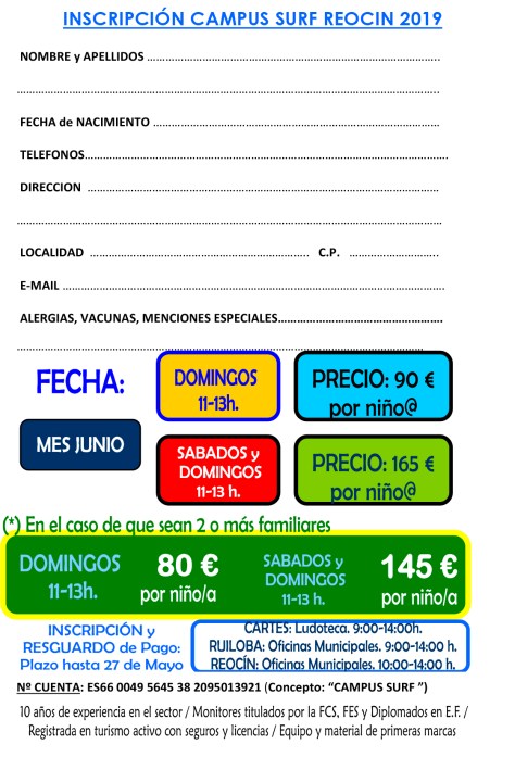 folleto campus surf 2019