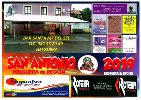 cartel fiestas SAN ANTONIO 2019
