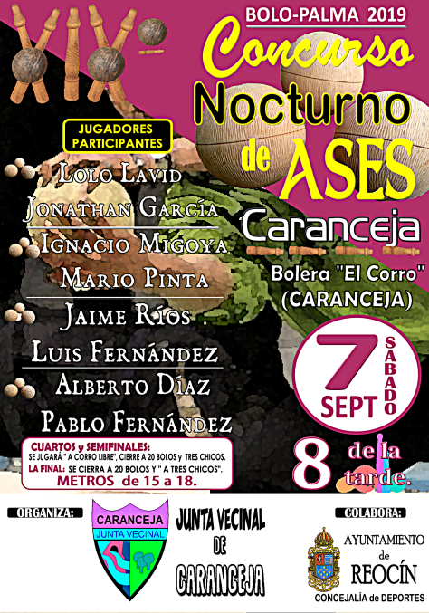 19º concurso de ases nocturno 2019