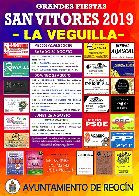 CARTEL FIESTAS DE SAN VITORES 2019