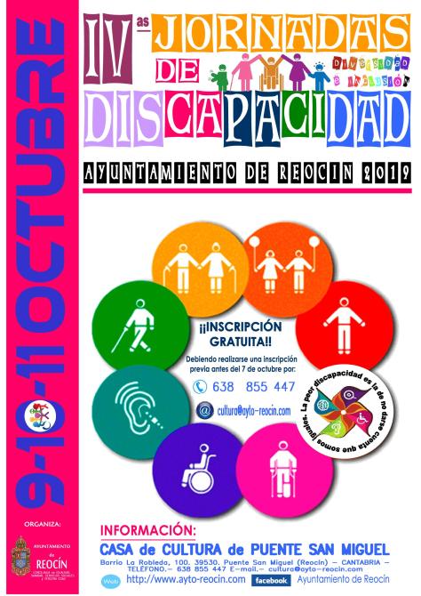CARTEL 4 JORNADAS DE DISCAPACIDAD 2019