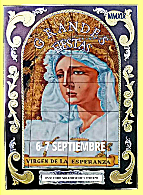 portada fiestas virgen de la esperanza 2019