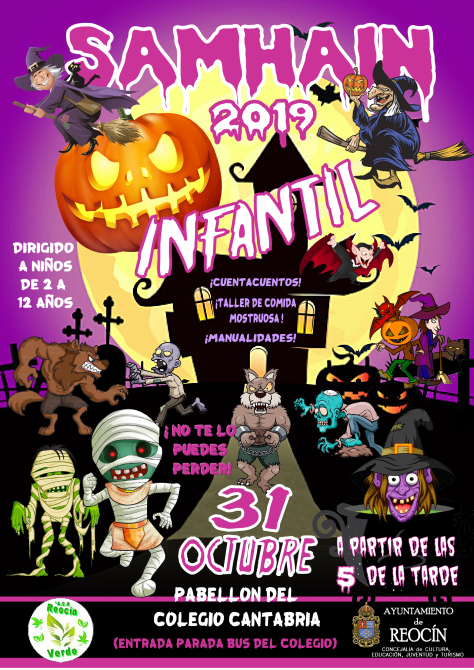 MODIFICACION DEL SAMHAIN INFANTIL AL PABELLON COLEGIO CANTABRIA 31OCT19