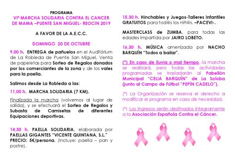 PROGRAMA VI º MARCHA SOLIDARIA 20192