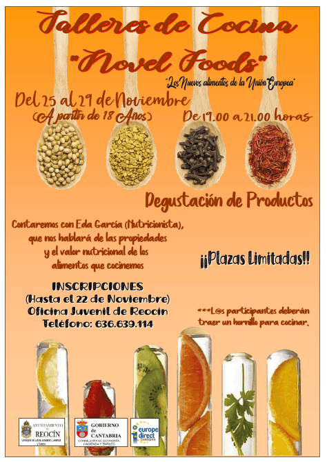 CARTEL TALLER DE COCINA EUROPEA 2019