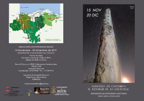 FOLLETO EXPOSICION DE MENHIRES NOV-DIC