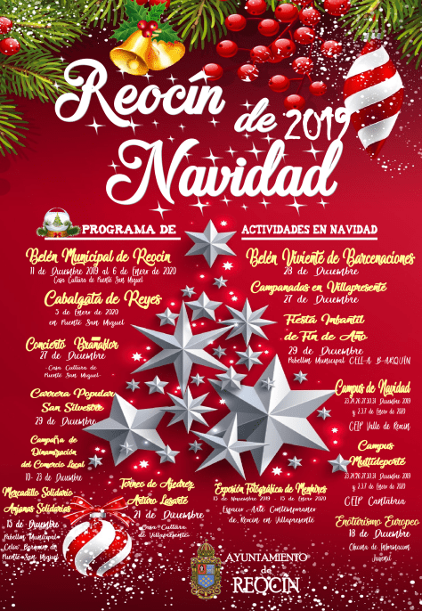 cartel actividades navideñas reocin 2019