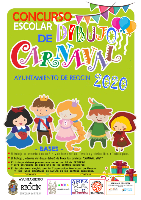 CARTEL CONCURSO DE DIBUJO CARTEL CARNAVAL 2021