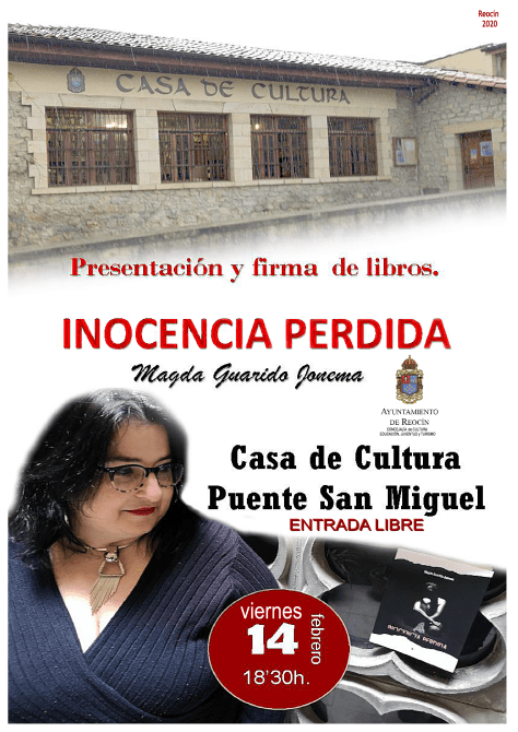 cartel libro inocencia perdida 14 febrero 2020