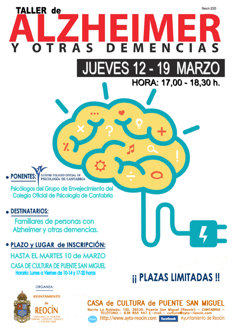 CARTEL TALLER DE ALZHEIMER