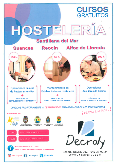 cursos de hosteleria 2020